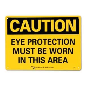 ZEE Medical Eye Protection Must Be Worn, 10"x 14"