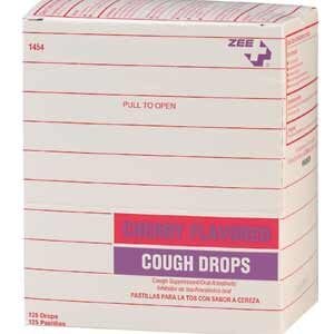 ZEE Medical Cough Drops, Cherry 50/BX