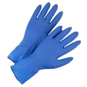 High Risk Blue Latex Gloves